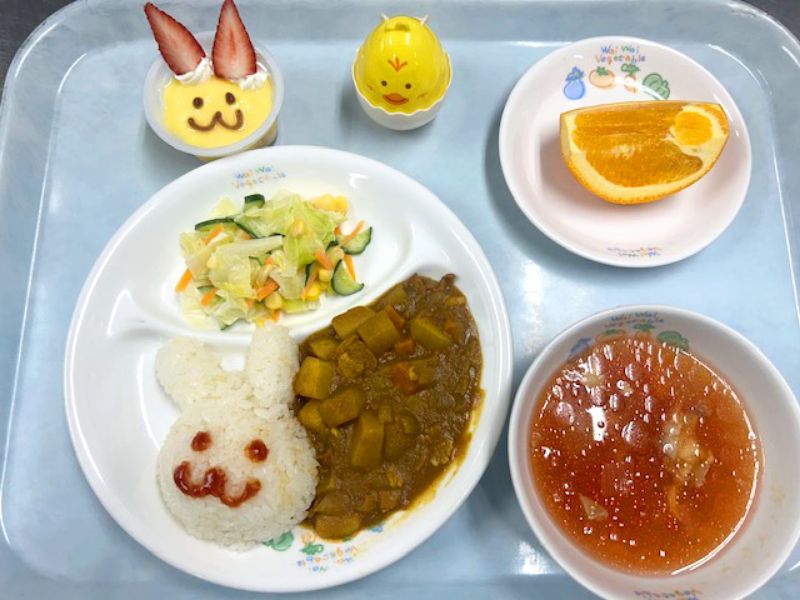 愛隣保育園　4月　イースターの給食